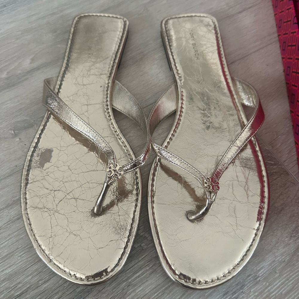Tory Burch Gold Sandals